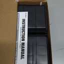 EclatBain Bed Risers Furniture Risers Heavy-Duty Rectangular Adjustable Block Lift to 3 inches and 4.3 inches Desk, Sofa, Chair Legs, Refrigerator, Washing Machine Support up to 4000 pounds (2 layer(3inches), Square-black-4 Pack)