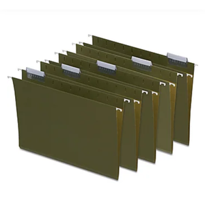 Staples Hanging File Folders 5-Tab Letter Standard Green 50 / Box (266262) TR266262