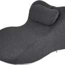 27 Angle Perfect Position Ergonomic Memory Foam Wedge Pillow, Provides Waist and Neck Contoured Support (Dark Gray)