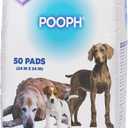 (POOPH Potty Pads 50 Count Superior Absorbency & Odor Control Absorbs 59oz, Leak-Proof, Track-Proof, Spill-Proof Quick-Dry, Disposable, 24x24 Inch for Puppies, Seniors, Housebound Pets (25x2)