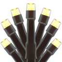 YULETIME 300 Warm White String Lights, 100 ft 8 Models Brown Wire 5mm LED