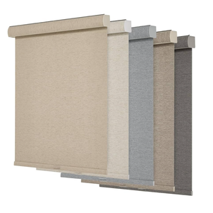 Persilux Solar Shades for Windows Light Filtering Roller Shades (47" W x 72" H, Beige) Flame Retardant, UV Protection Sheer Blinds for Windows, Home, Patios Office, Easy to Install
