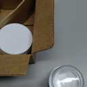 MEM WORLDSHOP Regular Mouth Mason Jars 4 oz - (2 Pack) - Regular Mouth 4-Ounces Mason Jars with White M.E.M Food Storage Plastic Lids - For Storage, Freezing - Leak Proof, Microwave & Diswasher Safe