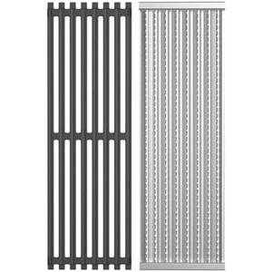 Amazon.com : 17'' x 6" Emitter Plate and Cooking Grid Grate Replacement Parts for Charbroil 2015 and newer TRUInfrared CharBroil Commercial,Signature,Professional Series Gas Grills,Charbroil 3297527R04,Cast Iron : Patio, Lawn & Garden