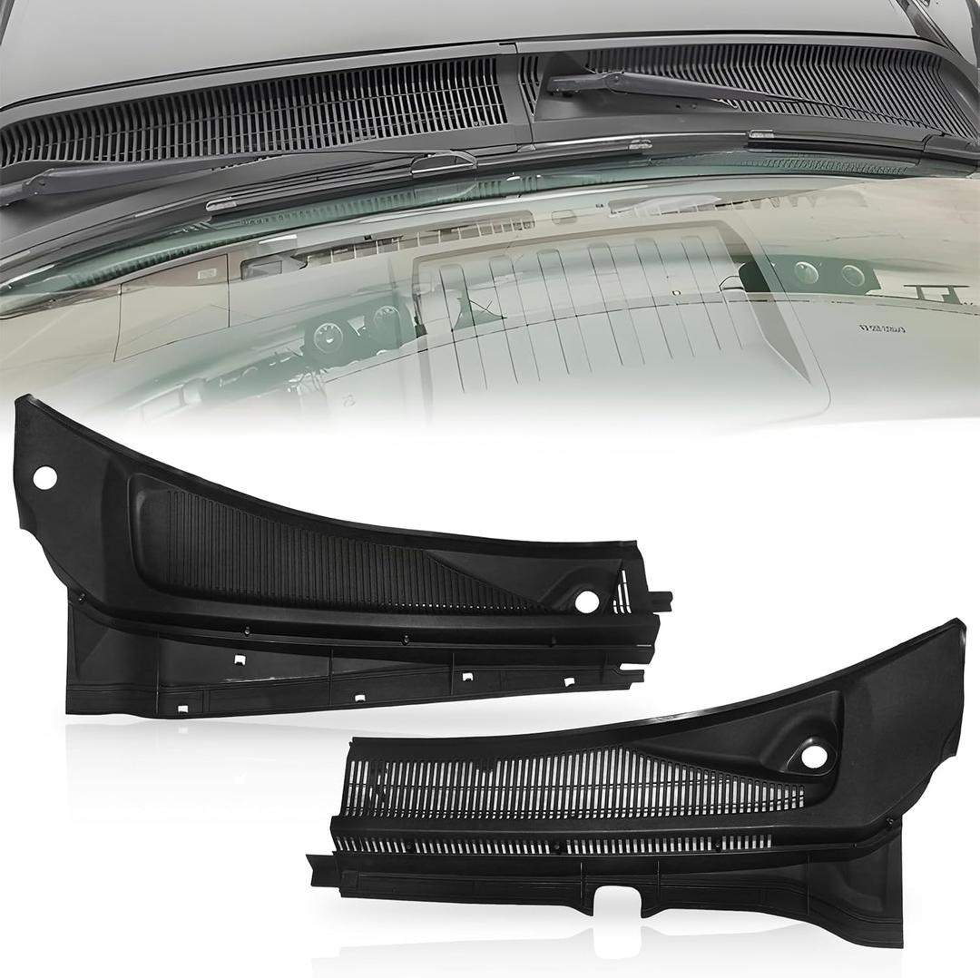 Windshield Wiper Cowl Grille Panel for 2011-2016 Ford F250 F350 F450 F550 | Front Window Wiper Cover Insert Panels, Left and Right Pair, Replaces BC3Z-25022A68-AA, BC3Z-25022A69-AA