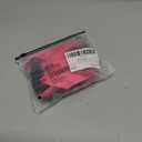 SOLY HUX Women's Halter Lace Teddy Lingerie Tie Backless One Piece Bodysuit Babydoll with Wristband (Medium, Black and Pink)