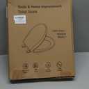 Toilet Seat Round Soft Close16.5'', Toilet Lid Slow Close Quiet No Slam, Easy Installation & ReleaseSafe PP Material Easy Clean