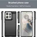 Case for Motorola Edge 50 Pro Case/Moto Edge50Pro, Slim Thin Phone Cover TPU Soft Back Cases Anti-Scratch Shockproof Protective Cover for Motorola Edge 50 Pro 5G Black
