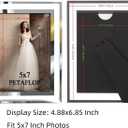 PETAFLOP 5x7 Picture Frames Perfect for Family Office Table Decorations, Set of 2 clear
