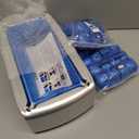 LYSHIYI Shoe Covers Machine Automatic Shoe Cover Dispenser with 200pcs Disposable Plastic Shoe Cover for Home, Office, Supermarket, Factory, Hospital (Silver)