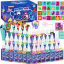 Magic Water Elf Toy Kit, Water Pets Toys for Kids, 36 Gels & 24 Molds, Aqua Fairy Water Gel Kit Squishy Maker, DIY Dinosaurs Space Make Your Own Squishies Sensory Toys, Crafts Gifts for Boys Girls 4+