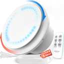 4 inch Bathroom Exhaust Fan with Remote 2 Way 6 Speed Upgraded Powerful Low Noise Vent Fan 3000RPM DC Motor Energy Saving Household Ventilation Fans for Attic Basement Garage Washroom P106A2 (White)