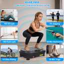 Vibration Plate Exercise Machine for Lymphatic Drainage, Whole Body Fitness Workout Equipment Stand Shake Board Sport Gym for Weight Loss Fat Burner for Women Men