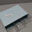 Desk Drawer Organizer with 3 Drawers, Plastic Clear Tea Bag Organizer, Stackable Tea Bag Holder, Makeup Organizers, Bathroom Organizers, Tea Bags Storage for Kitchen Pantry, Sugar Sachets, Cosmetic