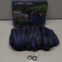 Garden Hose 50ft, Non-Expanding, Lightweight, Leak-Proof Metal interface, No-Knots, Portable, Wear-Resistant, Sturdy, Flexible, Water Hose for Yard, Garden, Black Dark Blue