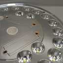 Deluxe Flag Pole Light Solar Powered - 1300 Lumen for Flagpole - Light Up American Flag Outdoor from Dusk to Dawn for 12+ Hours - 100% Coverage Silver Flag Light