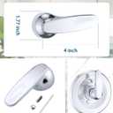 Replacement Metal Lever Handle for Delta H79 1300/1400 Series - Single Tub Faucet Handle Kit, Durable Zinc Alloy Construction, Easy DIY Installation