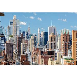 20x10ft New York City Backdrop NYC Backdrop High Rise Buildings Blue Sky White Clouds Cityscape Backdrop New York City Studio Background
