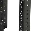 Tecmojo 3U Vertical Rack Rail Pair Kit DIY Rack Rails Kit, 12-24 Screws Included to Mount Equipment 2U-20U