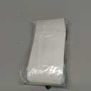 100pcs Kraft Bags with Window 3.5x5.5 Inches White Reusable Sealable Zip Lock Food Storage Stand up Paper Pouches for Home or Business