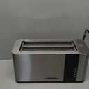 Mueller UltraToast Full Stainless Steel Toaster 4 Slice, Long Extra-Wide Slots for Bagels and Waffles, 6 Browning Levels, LED Display, Cancel/Defrost/Reheat Functions & Removable Tray, Kitchen Gadgets