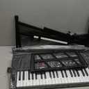 61 Key Keyboard Piano, Electric Piano Keyboard with Lighted Keys, Pitch Bend, Built-in Speakers- Includes Piano Stand and Bench, Microphone, Portable Keyboard Piano for Beginners
