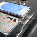 Christmas Phone Case for Samsung Galaxy S25 - Clear Soft Flexible TPU Protective Case with Gingerbread Man Design, Anti-Slip Shockproof Holiday Cover for Boys Girls (6.1 Inch)