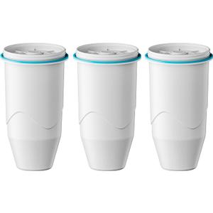 Compatible with Zero Pitchers and Dispenser, 0 TDS Premium Filtration, Fit for ZR-001 ZR-004 ZP-006 ZR-017 ZS-008 Filters, reducing Lead, Chromium, and Contaminants by Sensiblopt, 3 Pack