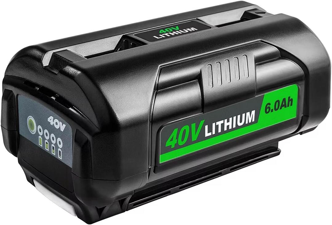 6.0Ah 40V Battery Replacement for Ryobi 40v battery 6ah,Ryobi Tools OP4060 OP4040 OP4060A OP4015 OP4026A OP40201 OP4050A OP4015 OP4030 OP40401 for Cordless Power Tools RY40250 RY40620 RY40403
