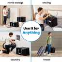 Clothing Storage Bags with Zipper - 4 Pack of Heavy Duty Moving Bags Extra Large - Dorm Storage Moving Tote Bag - Packing Bags for Moving Dorm Room Essentials, Pillows, Bedding & Blankets