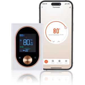 MOES Programmable Smart Thermostat for Electric Baseboard Heaters, 2.4G WiFi Compatible with 120V/240V Electric Heating, Remote Control via Smart Life/TUYA APP, Compatible with Alexa/Google Home