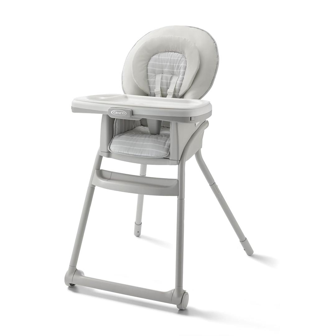 Graco Table2Table LX 6-in-1 Highchair, Willow with Infant Head Support & One-Hand Removable Tray