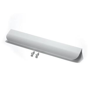 MATOOYA Finger Edge Pulls for Cabinets, Hidden Drawer Pulls - Flat Cabinet Pulls for Easy Installation - Cabinet Handles Modern Aluminum Alloy Kitchen Furniture Upgrade (8, White, 200mm/7.88inch)