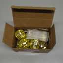 BBTO LED Disco Ball String Light Battery Powered Mirror Balls Ornaments for Outside Backyard Porch 70s 80s Disco Party Supplies(1.57 Inch,Gold)