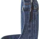 2 x AOCINA Small Denim Purse Blue Jean Purse Shoulder Bag Denim Crossbody Bags for Women