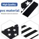 RT-TCZ for Silverado Rear Window Decal Trim Sticker for Chevy Silverado 2019 2020 2021 2022 Up Black American Flag Exterior Accessories 2pcs