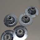 4" Round Swivel Pendant Fixture Hanger Cover for Octagon Electrical Box, 5-Pack Malleable Iron Swivel Hub for 1/2" and 3/4" Conduit, for Pendant Light Fixtures and Security Camera Mounting