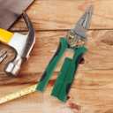 Alipis 8-in-1 Wire Strippers with Voltage Tester - Stainless Steel Multi-Functional Wire Stripping and Crimping Tool with Non-Slip Handle for Electricians Diy and Car Repairs