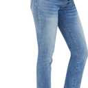 OVRUNS Maternity Jeans Under Belly Pregnancy Jeans Stretchy Denim Maternity Clothes for Women (Blue) Small