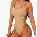 Narecte One Piece Swimsuit Women Bathing Suit Sexy High Cut Women's One-Piece Swimsuits Monokini One Piece Bathing Suit S