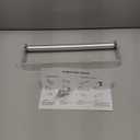 Aheucndg Paper Towel Holder Wall Mount, Self Adhesive or Drill Mounting Paper Roll Holder, Paper Towel Holder Under Cabinet for Kitchen or Bathroom (Silvery 1pack)