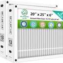 20x25x6 Furnace Filters MERV13 Compatible with AprilAire Space-Gard 201, 2200, 2250, Foldable (Actual Size: 19.75 x 24.25 x 6.00) 2-Pack