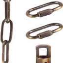 Lighting Pendant Chain, Heavy Duty for Light Fixture, Mirror or Picture Suspension in Antique Brass Finish, Multiple Specifications (Antique Copper, 24)