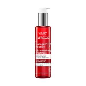 Dercos Collagen Peptide 17 Ultra-Repairing Treatment, 150ml, Anti Hair Fall Pre-Shampoo Bond Repair Hair Treatment, Strengthens, Reduces Breakage, Preps & Protects