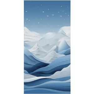 Microfiber Beach Towel Oversized Ultra Absorbent Soft Bath Towel Sandproof Shower Towel for Women Men Camping Travel Swimming Picnic Sports Blue Mountain View,63x31.5 Inch