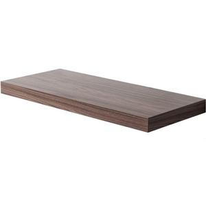 Floating Shelf, Set of 1 Wall Shelf, 24 in W x 12.75 in D x 2 in H Wooden Floating Wall Shelf with Invisible Brackets for Living Room/Bedroom/Bathroom/Kitchen Storage and Decor, Walnut