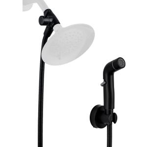 G-Promise Dog Shower Sprayer Attachment for Fast and Clean Pet Showering, Multifunctional Shower, Metal Diverter, 78 Inch Extra Long Hose, No Drill Hook, Dog Washing-Bathroom (Matte Black)