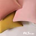 Throw Pillow Covers 22x22 Set of 2  Solid Decorative Pillow Cases for Couch, Sofa, Bed  Square Cushion Covers with Piping (No Insert) Light Orange