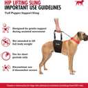 Tuff Pupper Dog Sling Hip Harness | Rear Lift Support for Senior & Injured Dogs | Adjustable Mobility Aid | Strong Padded Handle | Comfortable Design | Hip & Hind Leg Assistance (Tall, Male)