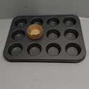Artcochan 2 Pack Muffin Pan with 100 Cupcake Liners, 12 Cup Nonstick Cupcake Pan for Baking, Carbon Steel Baking Supplies Muffin Tin